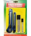 taglierini con lame e ricamnbi set 4 pz.