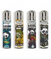 Accendino Clipper LARGE PANDA WARRIOR conf. 48 pz. assortito con 4 grafiche