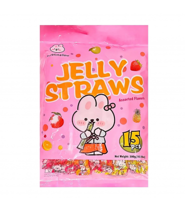 Jelly straws bag gelatine alla frutta divertentissime challenge su Tik Tok ai gusti assortiti busta da 15 pz