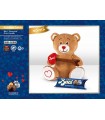 BACI PERUGINA PELUCHE ORSO CUPIDO H.20 CM CON TUBO 3PZ. GR.37.5