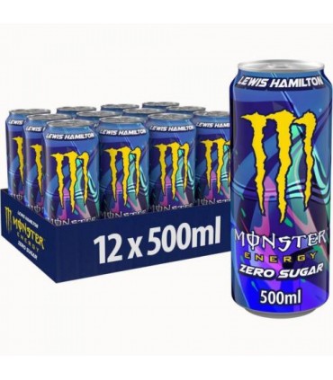 Bevanda MONSTER ENERGY LH44 LEWIS HAMILTON ZERO SUGAR 500 ml 12 pZ.