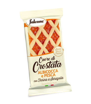 TRANCIO CROSTATA DOLCIARIA FALCONE ALBICOCCA E PESCA 60 GR. CONF. 13 PZ.