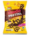 CHOCO PRETZEL CON CIOCCOLATO FONDENTE 60% APERISNACK BUSTINA 35g CONF. 20 PZ.