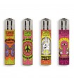 Accendino Clipper MICRO HIPPIE conf. 48 pz. assortiti con 4 grafiche