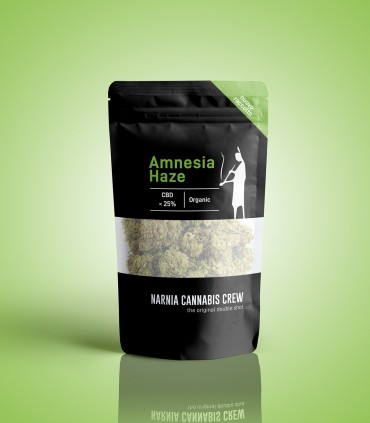 Infiorescenza di Cannabis Narnia Crew Sativa Amnesia haze CBD 20% bustina da 1 gr