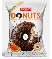 DONUTS FARCITO ALL'ARANCIA  E RICOPERTO DI CIOCCOLATO 60G CARTONE DA 18 PZ.