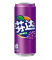 FANTA CHINA AL GUSTO UVA LATTINA edizione CINESE DA 330ml CARTONE DA 12 PZ.