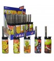 Accendigas elettronicO BBQ FRUITS conf. 25 pz. assortiti con 5 fantasie