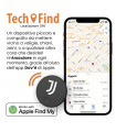 LOCALIZZATORE GPS TECH FIND CON LICENZA APPLE UFFICIALE F.C. JUVENTUS  CON GANCIO PORTACHIAVI