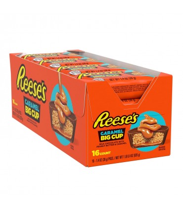 Reese's Big Cup Caramel cioccolato, burro d’arachidi e caramello CONF.16 PZ X 79GR